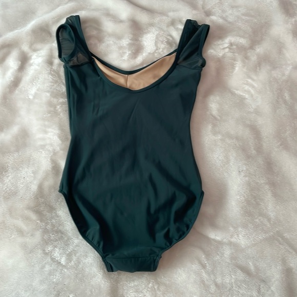 Eleve Dancewear Celine Green Leotard in Small - Picture 2 of 2